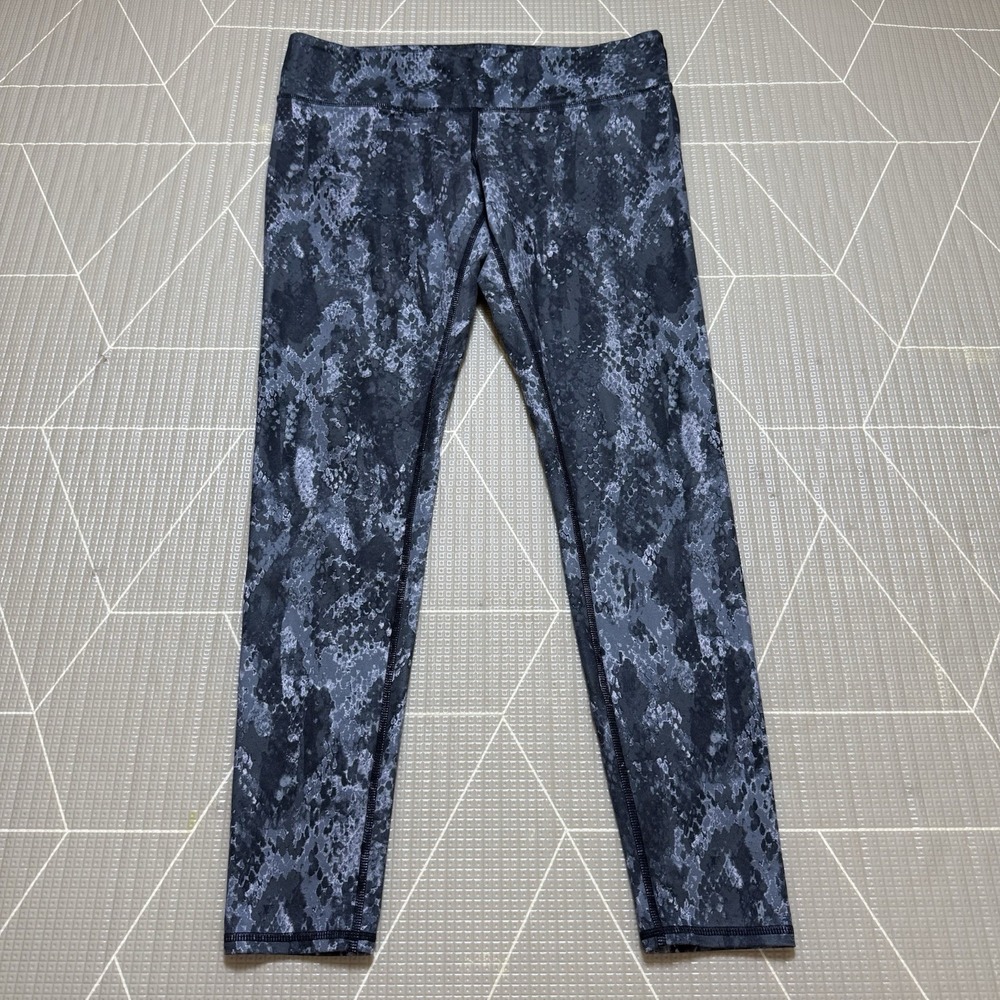 Alo Yoga Airbrush Python Snakeskin Leggings L-XL Low Rise Full Length